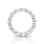 Sterling Silver Eternity ring adorned with Zircons mounted on claws all around the ring by Gexist®