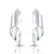 Sterling Silver contemporary spiral stud earrings by Gexist®