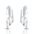 Sterling Silver contemporary spiral stud earrings by Gexist®