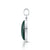Sterling Silver pendant with a magnificent oval Malachite cab by Gexist®