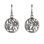 Sterling Silver Earring with filigree Edelweiss design by Gexist®