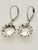 Sterling Silver Earrings with Swiss Stone Cristal Quartz by Gexist®