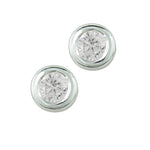 Sterling Silver Earrings with Swiss Stone Cristal Quartz by Gexist®