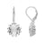 Sterling Silver Earrings with Swiss Stone Cristal Quartz by Gexist®