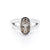 Sterling Silver Ring with Swiss Stone Smoky Quartz by Gexist®