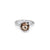 Sterling Silver Ring with Swiss Stone Smoky Quartz by Gexist®