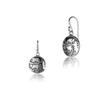 Sterling Silver domed profile Earring with Poya Pattern by Gexist®