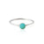 Sterling silver ring with green turquoise by Gexist®